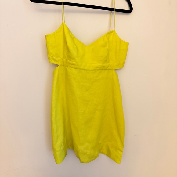 Saloni Bonnie Linen Mini Dress - Picture 5 of 9